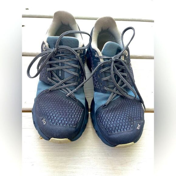 On Running  CLOUDSTRATUS Size W6 Navy Blue Athletic Shoes;GREAT CONDITION! - Picture 14 of 16